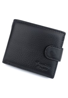 Мужской кожаный кошелек с отделением для документов WEDIS W-HD-208-1 (JZ6786) черный
