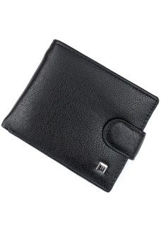 Кожаный кошелек для мужчин с отделом для документов Horton H-M14-1 (JZ6757) черный