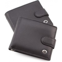 Чоловічий шкіряний гаманець ST Leather (ST113-1) 98316 Чорний
