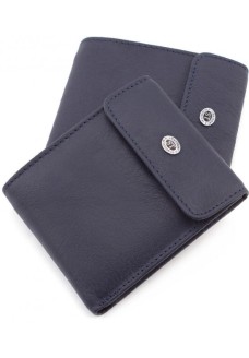 Шкіряний гаманець ST Leather (ST155) 98390 Синій