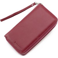 Жіночий сучасний гаманець шкіряний Marco Coverna MC-801A-7 (JZ6604) бордовий