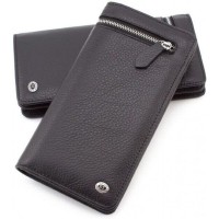 Мужской кожаный кошелек ST Leather (ST291) 98436 Черный