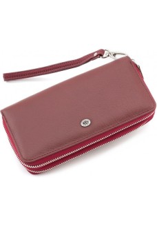 Жіночий шкіряний гаманець - клатч ST Leather (ST238-2) 98421 Бордовий
