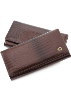 Жіночий гаманець шкіряний ST Leather (S1001A) 98190 Коричневий