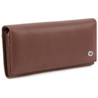 Жіночий гаманець з натуральної шкіри ST Leather (ST150-1) 98371 Коричневий