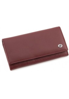 Женский кожаный кошелек ST Leather (ST634) 98559 Бордовый