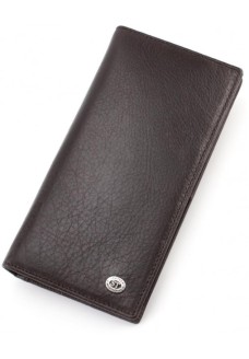 Чоловічий гаманець з натуралной шкіри ST Leather (ST152) 98373 Коричневий