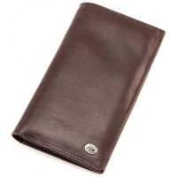 Чоловічий гаманець натуральна шкіра ST Leather (B-MS35) 98180 Коричневий
