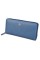 Жіночий шкіряний гаманець клатч на блискавки St leather (ST238) 382020 Блакитний