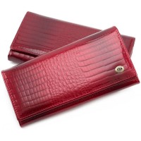 Жіночий гаманець з натуральної шкіри ST Leather (S2001A) 98219 Червоний