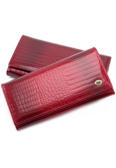Жіночий гаманець з натуральної шкіри ST Leather (S2001A) 98219 Червоний
