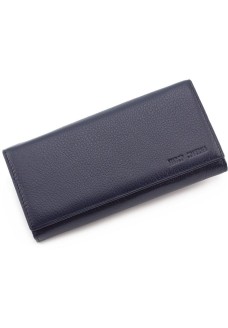 Жіночий шкіряний гаманець на магнітах Marco Coverna MC-1413-3 (JZ6617) синій
