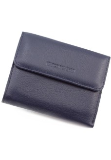 Шкіряний невеликий жіночий гаманець Marco Coverna MC-2047A-5 (JZ6650) синій