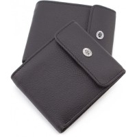 Шкіряний гаманець ST Leather (ST155) 98386 Чорний