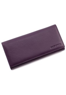 Вместительный кошелек для женщин из кожи Marco Coverna MC-1415-25 (JZ6626) фиолетовый