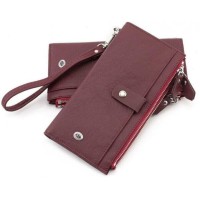 Жіночий шкіряний гаманець ST Leather (ST420) 98501 Бордовий