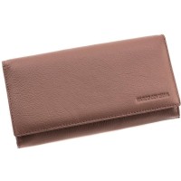 Модний гаманець із натуральної шкіри для жінок Marco Coverna MC-2060-6 (JZ6666) рожевий (пудра)
