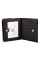 Жіночий шкіряний гаманець складаний маленький лаковий ST Leather (S1101A) 98198 Чорний