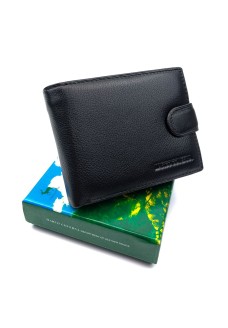 Мужское портмоне из кожи с визитницей Marco Coverna MC-2057-1 (JZ6711) черный