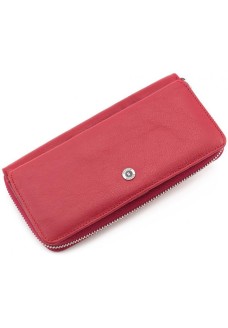Шкіряний жіночий гаманець Boston (B202) 98117 Червоний насичений