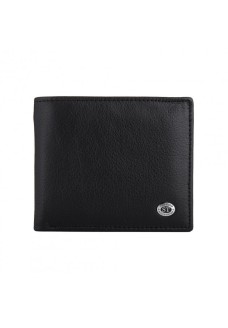 Чоловічий шкіряний гаманець ST Leather (ST-3) 98442 Чорний