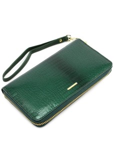 Лаковий жіночий гаманець зі шкіри Marco Coverna MC-403-2500-7 (JZ6593) зелений