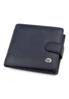 Чоловічий гаманець шкіряний ST Leather (ST153) 98381 Синій