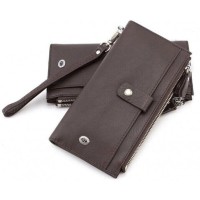 Кошелек кожаный на заклепках ST Leather (ST420) 98496 Коричневый
