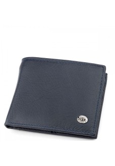 Чоловічий шкіряний гаманець ST Leather (ST159) 98394 Синій