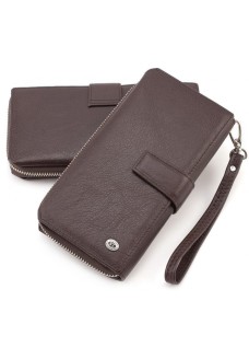 Мужской кожаный кошелек ST Leather (ST128) 98328 Коричневый
