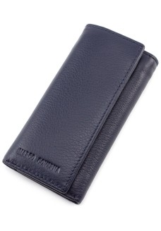 Кожаный кошелёк - ключница для девушек Marco Coverna MC-5551-5 (JZ6672) синий