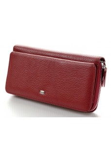 Жіночий шкіряний гаманець клатч ST на блискавки з візитниці ST Leather (ST202) 98409 Червоний