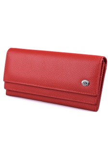 Жіночий шкіряний гаманець ST Leather (ST9-103) 98568 Червоний