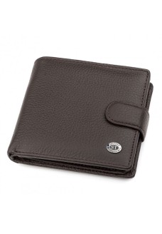 Чоловічий кошелек- портмоне шкіряний ST Leather (ST153) 98382 Коричневий