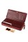 Жіночий шкіряний гаманець клатч на блискавки з візитниці ST Leather (S7001A) 98265 Бордовий
