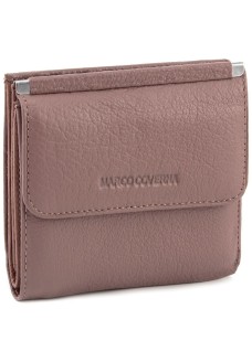 Невеликий шкіряний гаманець з монетницею Marco Coverna MC-213B-6 (JZ6572) рожевий (пудра)