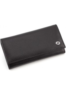 Жіночий шкіряний гаманець ST Leather (ST634) 98561 Чорний