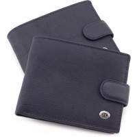 Мужской кожаный кошелек ST Leather (ST137) 98335 Синий