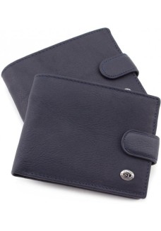 Мужской кожаный кошелек ST Leather (ST137) 98335 Синий