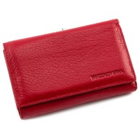 Якісний невеликий гаманець для дівчат зі шкіри Marco Coverna MC-2049A-2 (JZ6657) червоний