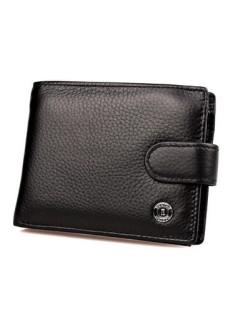 Чоловічий шкіряний гаманець Boston (B4-026) 98168 Чорний