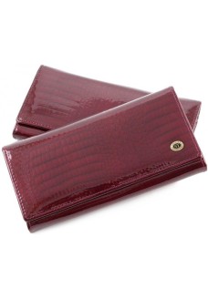 Жіночий гаманець шкіряний ST Leather (S1001A) 98187 Бордовий