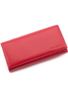 Модный женский кошелек из натуральной Marco Coverna MC-1413-2 (JZ6616) красный
