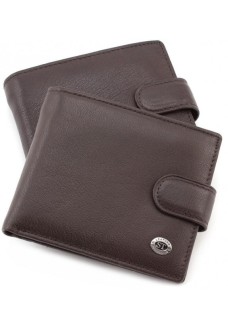 Мужской кожаный кошелек ST Leather (ST103) 98304 Коричневый