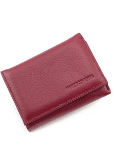 Компактний жіночий шкіряний гаманець з монетницьою Marco Coverna MC-6055-7 (JZ6678) бордовий