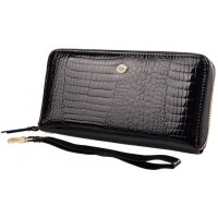 Женский кожаный кошелек на молнии ST Leather (S4001A) 98239 Черный