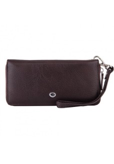 Шкіряний кошелек- клатч на блискавки ST Leather (ST238) 382023 Коричневий