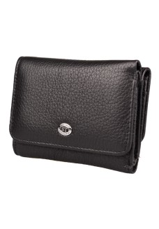 Шкіряний гаманець зі шкіри ST Leather (ST403) 98457 Чорний