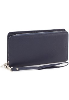 Вместительный кожаный кошелек для женщин Marco Coverna MC-1-6056-5 (JZ6566) синий