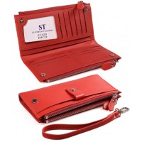 Женский кожаный кошелек ST Leather (ST420) 98498 Красный